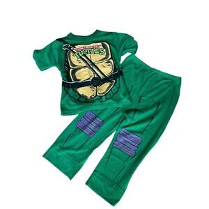 Vintage Wormser 1988 Teenage Mutant Ninja Turtles 2 Pc Pajama Set Boys Size 6/7